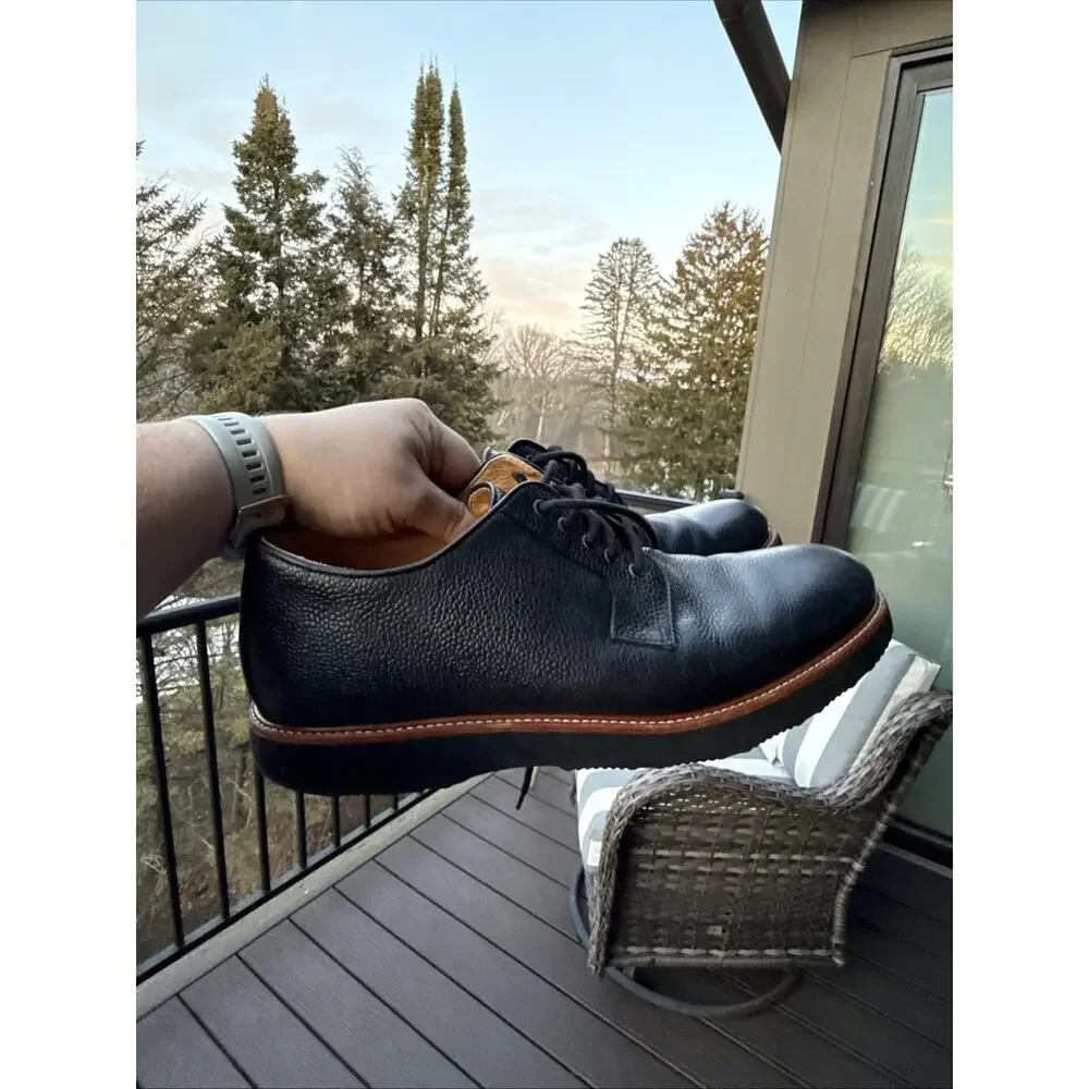 Samuel Hubbard Men’s Founder Oxford Dress Black Leather Shoes Size 10M 44 EU